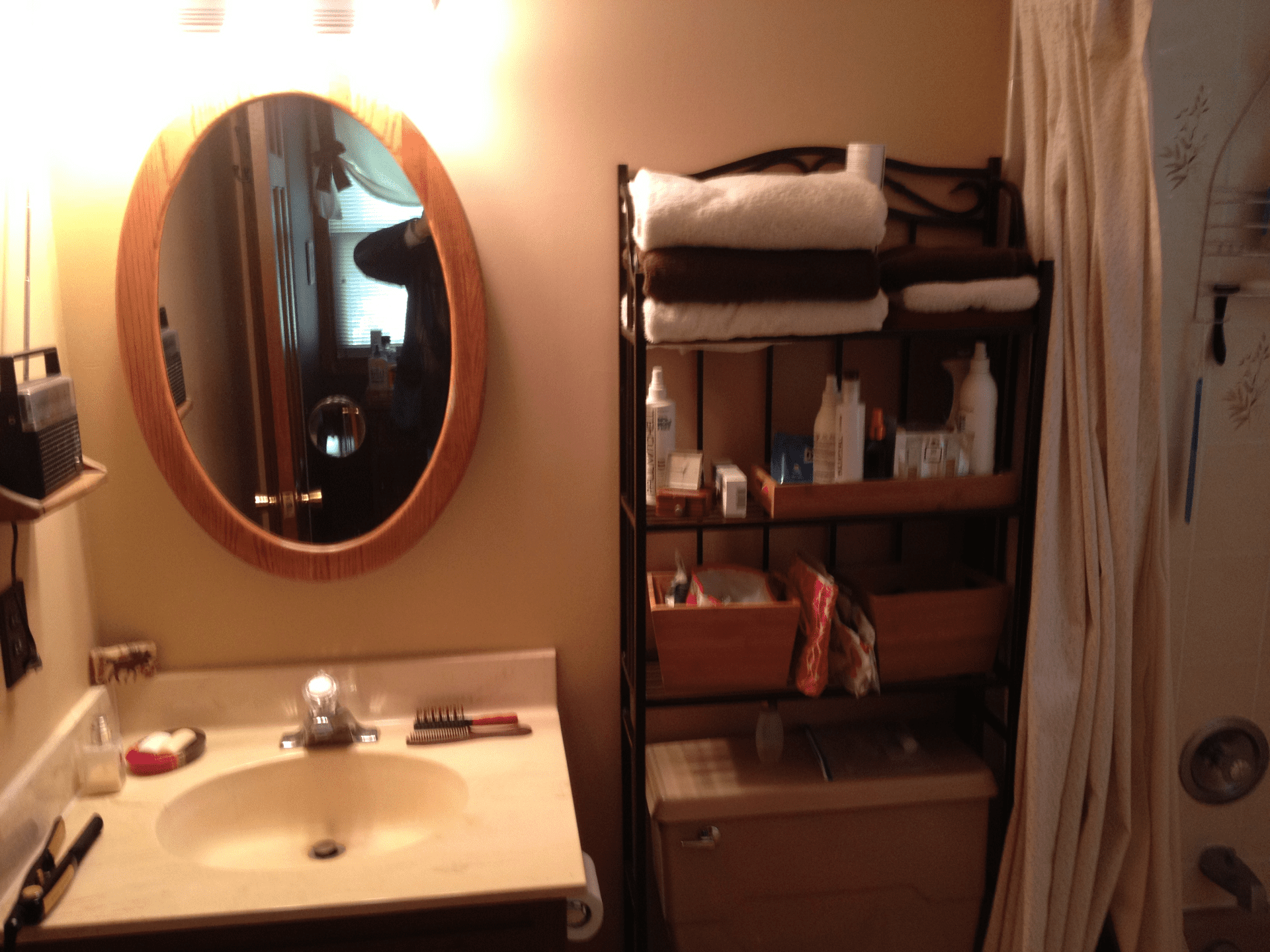 Brookfield Transitional Bathroom - before 1
