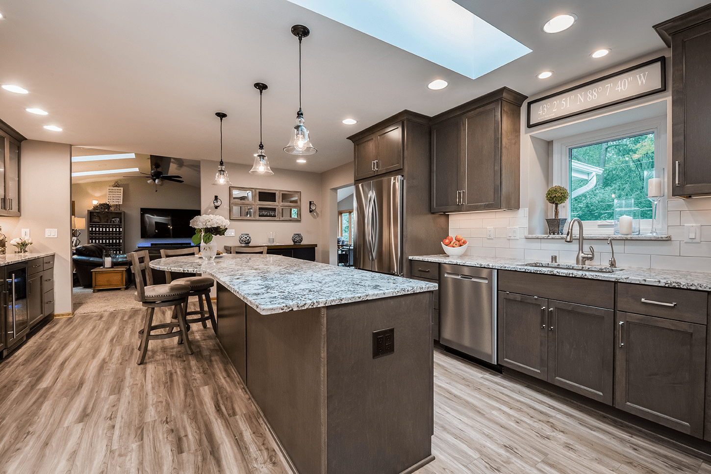 Brookfield Transitional Entertaining Kitchen - after 1 Brookfield WI Transitional Kitchen