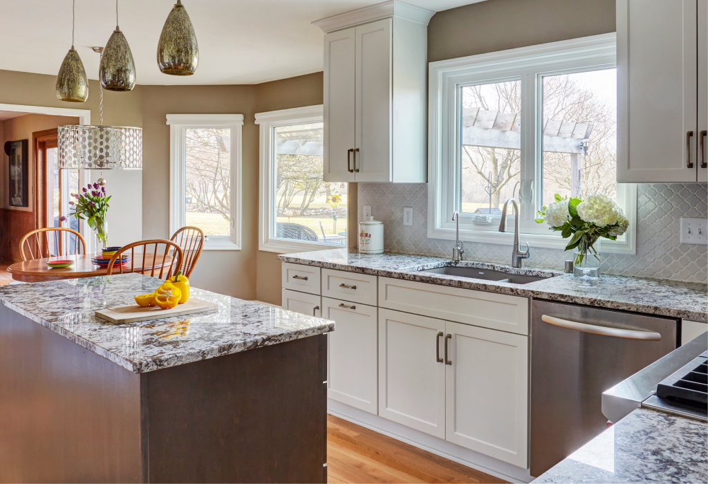 Renovated kitchen by Design Tech Remodeling