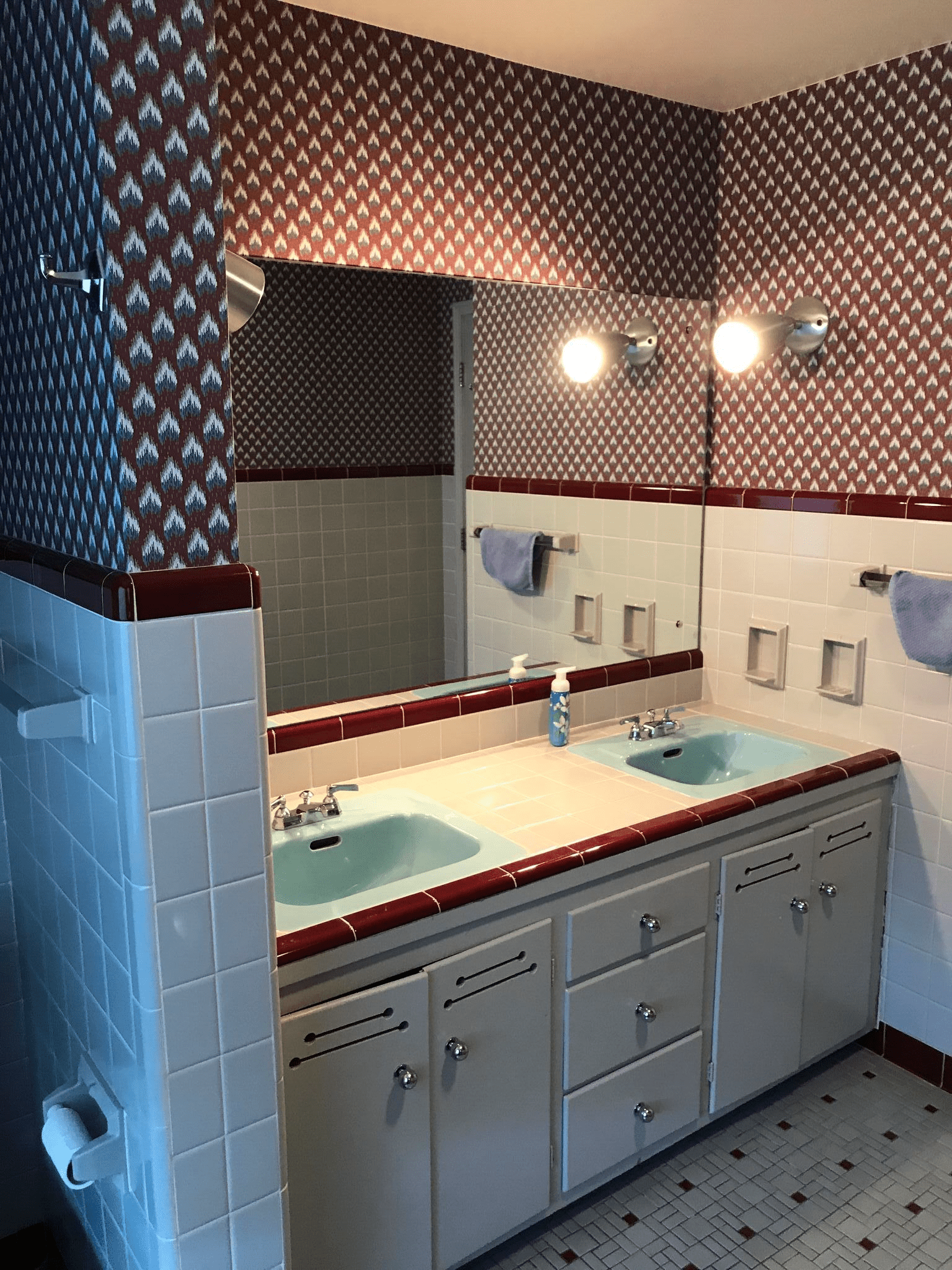 Whitefish Bay Contemporary Main Bath - before 1