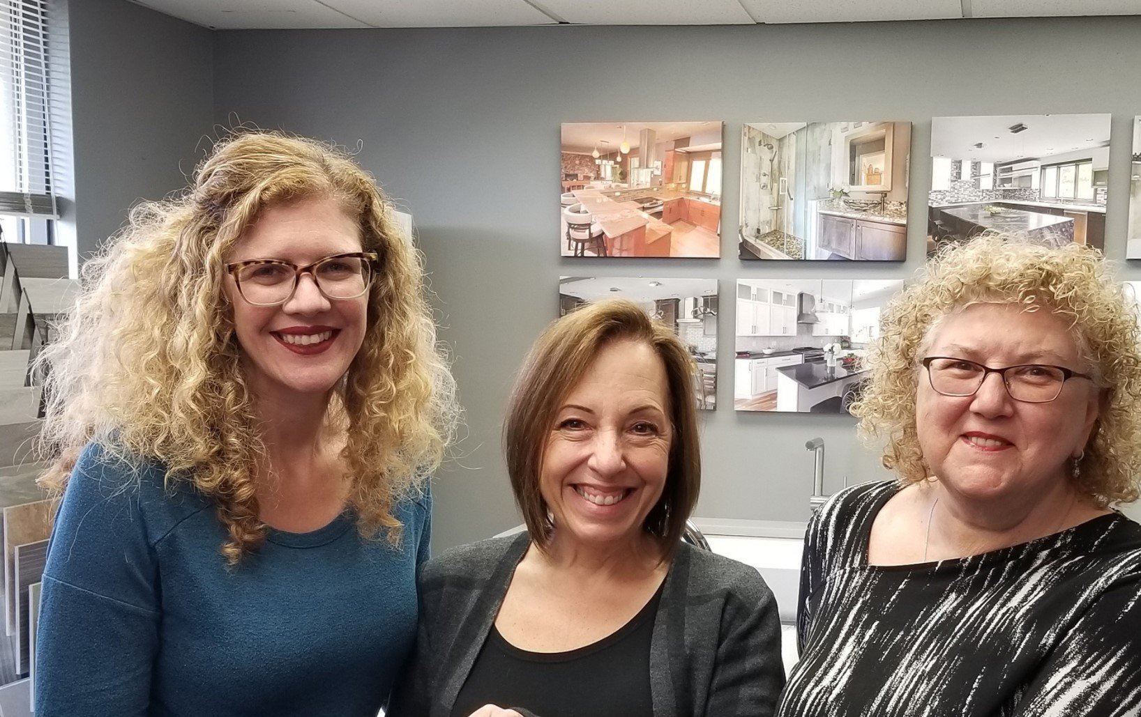 Mequon Remodeler Donates to Family Sharing of Ozaukee County Nicole Raffensperger, Cristy Harmon, & Masha Wagner
