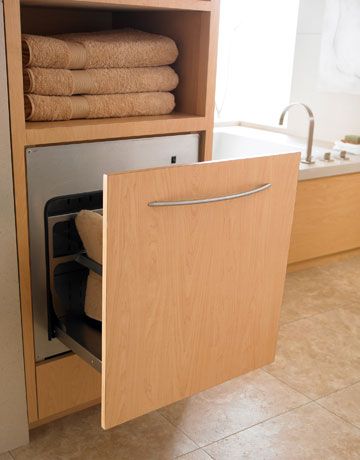 Towel warming drawers