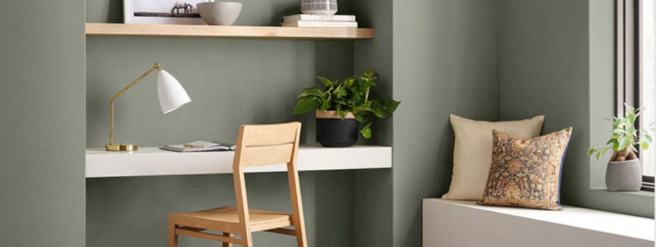 Evergreen fog paint color