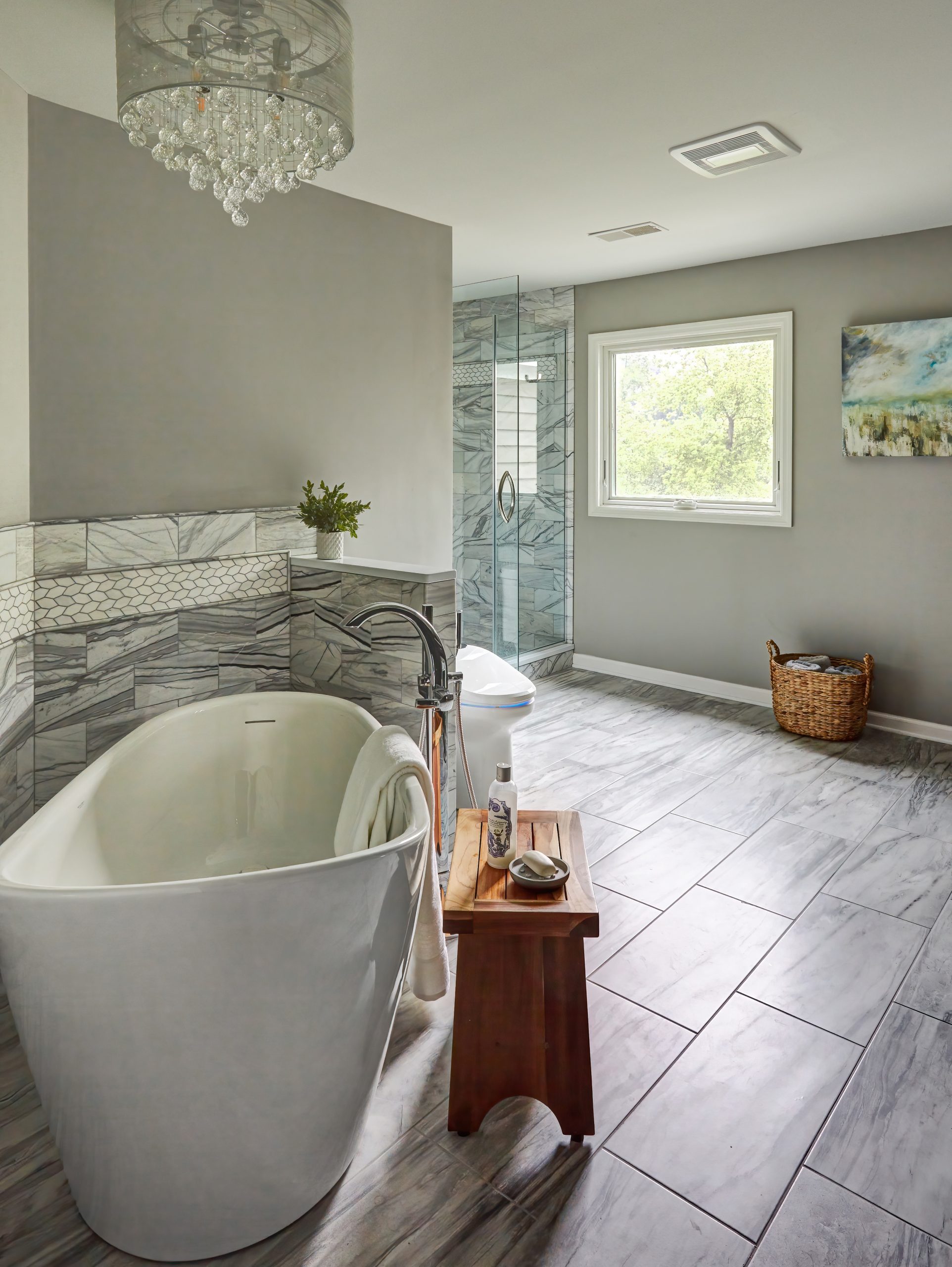 Mequon Spa Master Bathroom Remodel 1 Bathroom after remodeling project